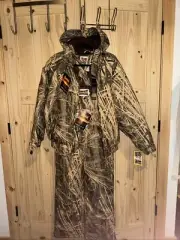 Gamehide Hunting Set - Jacket Y XL/W Sm Bibs Large Flyaway Camo North Tall Grass
