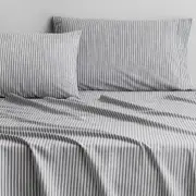 Sheridan Reilly Stripe Pillowcase Pair in Atlantic/Blue Size: Standard Material: Cotton @Sheridan Rewards