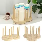 Coffee Cup Holder 2/3 Compartments Bamboo Cups Holder Paper Cup Holder Cup TotXs