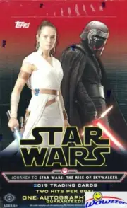 2019 Topps Star Wars Journey to the Rise of Skywalker HOBBY Box-192 Cards+2 HITS