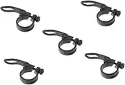 HANABASS 5pcs Folding Bike Seatpost Collar Durable Aluminum Alloy Fixator for Bicycle Seat Tube Lightweight and Easy to Install for Cycling Enthusiasts