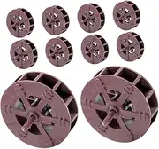 Parliky 10pcs Rockery and Flowing Water Decoration Small Water Wheel Pressure Washer Wheel Decors Artificial Water Wheel Decor Running Water Wheel Decor Fountain Water Wheel Plastic Brown