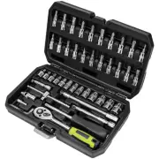 OTLOOMTBT 46 Pieces 1/4 Inch Drive Industrial Grade Socket Ratchet Wrench Set...