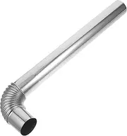 Holibanna 1Set Stainless Steel Flexible Chimney Flue Vent Hose for Outdoor Camping Metal Stove Easy Installation Durable and Lightweight Exhaust with Elbow