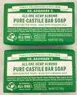 Dr. Bronner's All-One Pure-Castile Bar Soap Almond Lot of 2 NEW