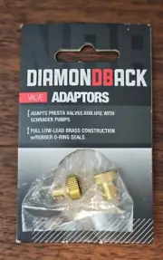 Diamondback Bicycle Full Low Lead Brass Construction Presta Valve Adaptors NEW