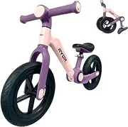 RYDR Folding Lightwieght Balance Bike Carbon Steel Frame No Pedal Walking Balance Bike Training Bicycle for Kids and Toddlers 3- to 6 Years Old