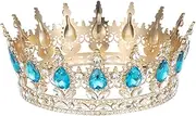 TOVINANNA Rhinestone Tiara Coronas Wedding Bouquets Brides Bridal Headpiece Women Outfit Decorations Dress Princess Crown Fashion Headwear Bride Crown Blue