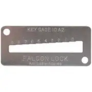 Falcon Lock Key Gauge, For Interchangeable Core Cylinder A2 Master Key System