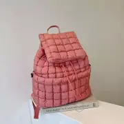 NNEDSZ Lightweight Quilted Nylon Backpack with Adjustable Straps - Watermelon Re