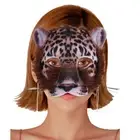 PVC Animal Face Cosplay Prop Full Face Dress Up Masks Halloween Party Mask