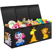 Mabahoo Extra Large Toy Box, Collapsible Toy Storage Organizer with Lids, Cut