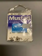 Mustad Dry Fly Tying Hooks 80000BR Size 22