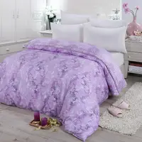 在飛比找momo購物網優惠-【FITNESS】精梳棉雙人鋪棉兩用被套-律彌爾(紫)