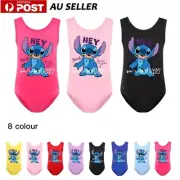 Girls Lilo&Stitch Print Swimwear Swimming Costume Swimsuit Bikini Beach Age 2-12