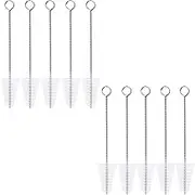 10 Pcs Icing Tip Cleaning Brush Pipe Tube Cleaner Brush Cake Decorating Tip Cleaning Brush Soft Nylon Brushes for Cleaning