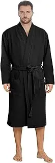 [Octopus] Men's Waffle Pique Bathrobe in Trendy Colours 100% Cotton f5754