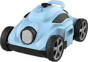 Oppsbuy Robotic Pool Vacuum Cleaner, Cordless Pool Cleaner Robot with Dual Motors, Automatic Pool Cleaning Vacuum up to 110 Mins, Quick Drainage, Idea for Above Ground Pool up to 100 Sq.m