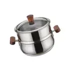 Stainless Steel Steamers Pots Stock Pots Set For Healthy Cooking And Meal Preps