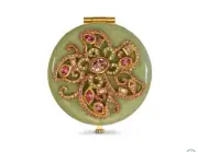 Jay Strongwater jeweled mirror compact, NWT