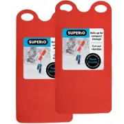 Snow Sled Flexible Carpet Sled 36" Snowboard for Kids-Red 2 Pack