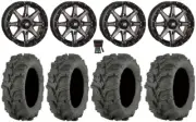 High Lifter HL10 14" Wheels Smoke 27" Mud Lite XTR Tires Polaris Ranger XP 9/1K