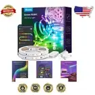 32.8ft Indoor Smart LED Strip Lights with App Control and Music Sync Features