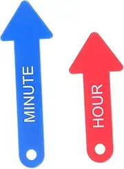 KOMBIUDA Plastic Clock Hand Set DIY Clock Parts Educational for Boys and Girls Telling Toys