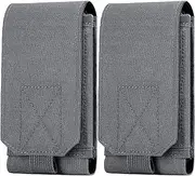 IronSeals 2 Pack Tactical Molle Phone Holster Pouch, Universal Belt Waist Bag for iPhone 16 Pro Max/16 Pro/15 Pro Max/14 Pro Max/14 Pro/13 Pro Max/12 Pro Max, Samsung S24/S23/S22/S21, Size L