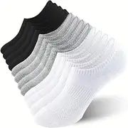 [ACCFOD] No Show Socks for Women Cotton Thin Low Cut Non Slip Invisible Liner Socks 6 Pairs