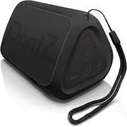 Angle Solo Portable Speaker - IPX5 Water-Resistant 5.0 Bluetooth Speaker with 100Ft Wireless Range and up to 10Hrs Playtime by OontZ (Black)
