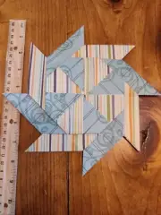 Set 2 Paper Transforming Ninja Star - Origami - Handmade