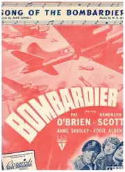 JEROME SONG OF THE BOMBARDIERS SHEET MUSIC PIANO/VOCAL 1943 BOMBARDIER RARE NEW