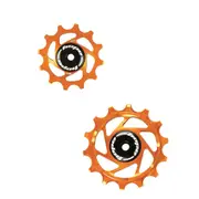 Hope Jockey Wheels Pair - Orange Size 14t