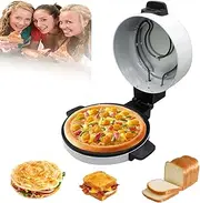 Electric Pizza Oven, 12 inch Arabic Bread Maker Machine for Home,2000W Portable Hot Stone Pizza Cooker Non-Stick Heating Plate Fit, Homemade Pizza in 6 Minutes,for Pizza, Steak, Arabic Bread, etc