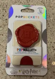 New Popsockets PopWallet Harry Potter Hogwarts Letter Seal Phone Grip & Stand