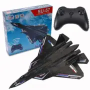 SU57 RC Plane: 2.4G Light-Up Foam Aircraft for Kids - Hand Thrown, Fixed Wing To