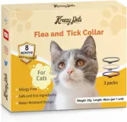 Kreezpets Cat Flea and Tick Collar – 24-Month Flea & Tick Control, Vet-Recommend