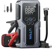 Portable Car Jump Starter with Air Compressor, UTRAI 3000A 150PSI Car Battery Jump Starter 12V Jump Start Battery Pack Jump Box Car Battery Charger with LED Lights, Storage Case (8.5L Gas/6.5L Diesel)