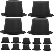 Vaguelly Diy Doll House Top Hat 50pcs Mini Felt Hats Christmas Decorations for Festive Events