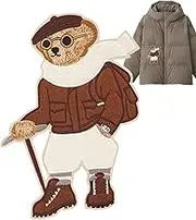 Qkbuza Embroidery Patches for Clothing - Backpack Bear Appliques,Cute Bear Patches for Clothing, Appliques Suitable for Decorative Sweater, Home Textile, Backpack