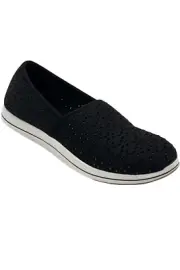 Clarks Cloudsteppers Stretch Slip-Ons Breeze Emily Black
