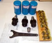 22 Pc Techniks CAT 40 ER 32-2.76" CNC Collet Chucks Kit -18 x Collet Set, Wrench