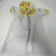 Vintage Cabbage Patch Doll Clothes Yellow Ginghamn Night Gown
