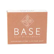 Base (Soap With Impact) Bar Revitalise Facial Cleanser with Pink Clay (Boxed) 120g