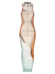 [Jean Paul Gaultier] Jean Paul Gaultier-Abito Lungo Infuocato-Donna L