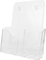 ERINGOGO Clear Wall Mounted File Holder Document Rack for Organizing Magazines Pamphlets and Brochures for Office Home and School Use