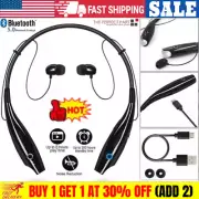 Bluetooth Neckband Wireless Headphones Mic Headset Stereo Earbuds Earphone