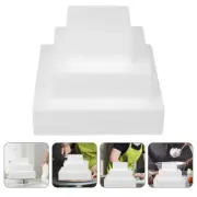 3Pcs Square Foams Cakes Multi-function Cake Models Cake Dummies Practice