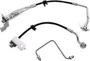TRQ Front Right Brake Hose Compatible with 2017-2018 Ram 2500 3500